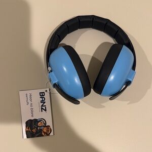 BaBy BanZ Blue and Black Kids Earmuffs